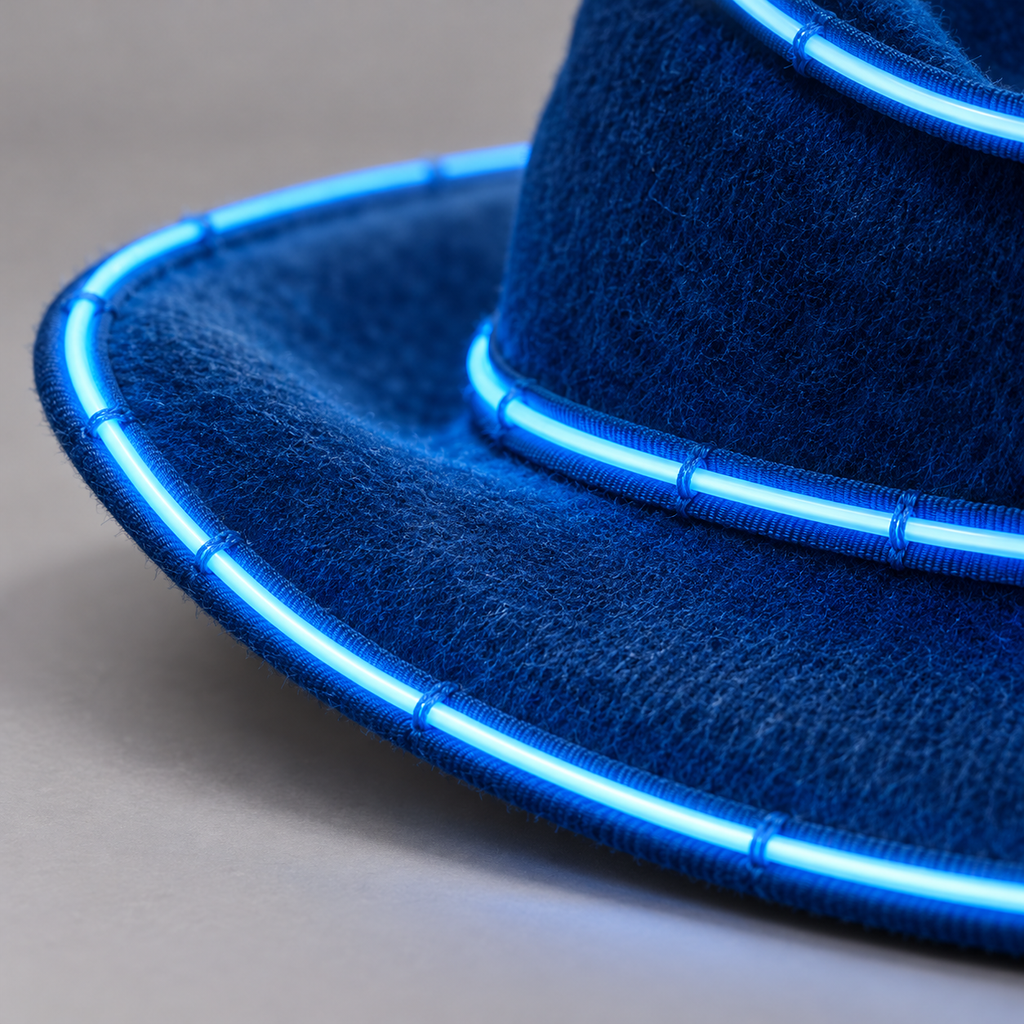 LED cowboy hat in several colors