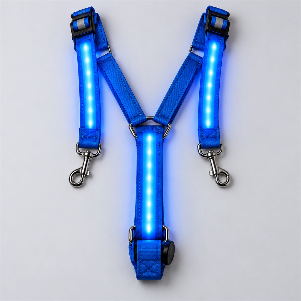 HaloTack Glow Chest Strap in blue