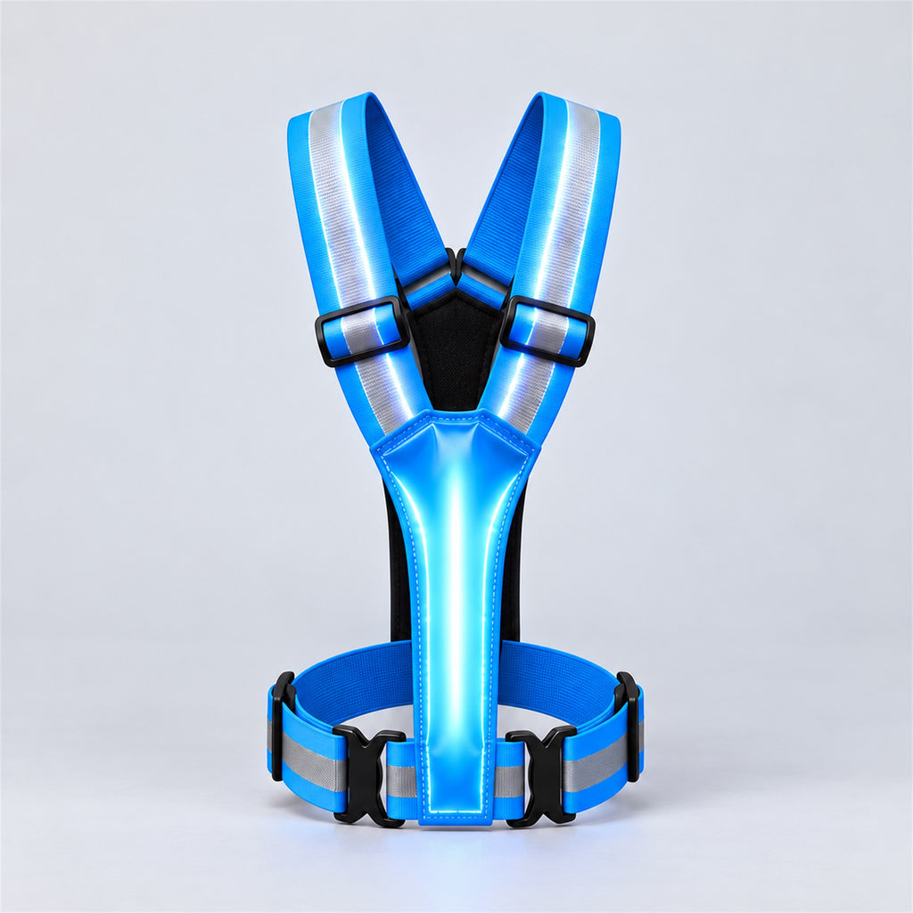 HaloTack Glow Rider Vest in blue
